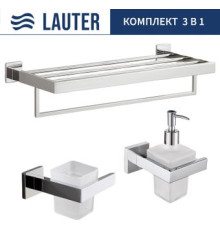 Набор аксессуаров для ванной Lauter 21SH71061 + 21SH71091 + 21SH71151 Chrome, 3 предмета