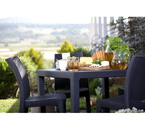 Стол Keter Melody Quartet 95 графит