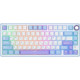 Клавиатура Royal Kludge R75 RGB Taro Milk RK Silver