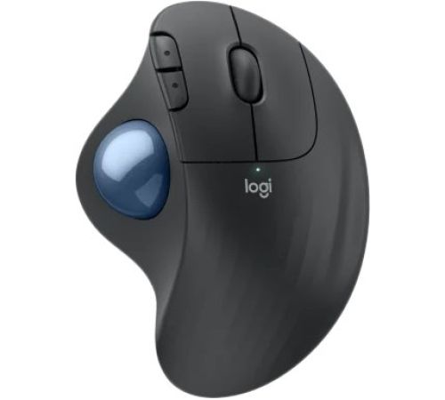Мышь Logitech Ergo M575S графитовый, синий шарик