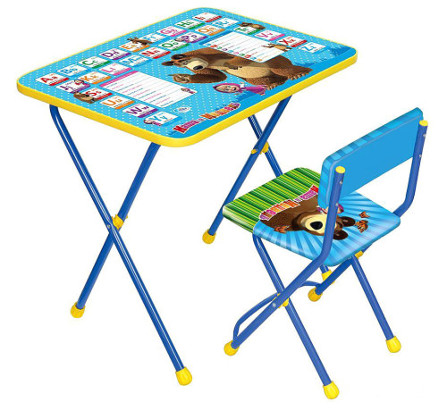 Детский стол Nika Маша и медведь. Английская азбука [КП2/4]