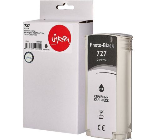Картридж Sakura Printing SIB3P23A аналог HP 727 Photo Black