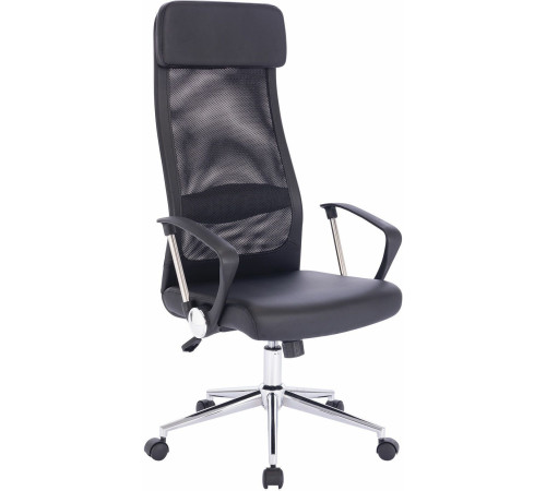 Кресло Brabix Flight R EX-541 экокожа, черный