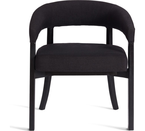 Стул с подлокотниками TetChair Surtur черный/черный лен
