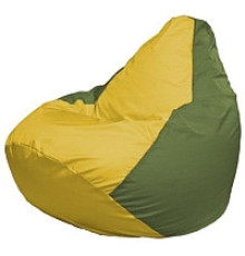 Кресло-мешок Flagman Груша Мини L Г0.1-259 желтый/оливковый