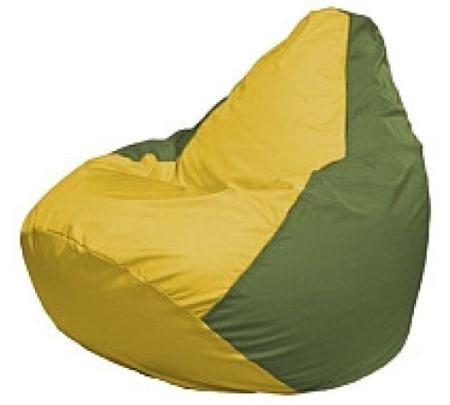 Кресло-мешок Flagman Груша Мини L Г0.1-259 желтый/оливковый