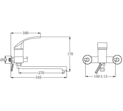 Смеситель РМС SL85-006E