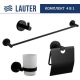 Набор аксессуаров для ванной Lauter 21SH72062 + 21SH72092 + 21SH72102 + 21SH70012 Matt Black, 4 предмета