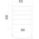 Полотенцесушитель Granula Классик 50x60 D32 кнопка