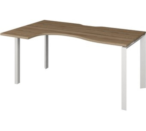 Стол Программа Техно Аргентум-МП НТМП.П-040 левый дуб сафари/белый