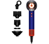 Фен Dyson HD16 Supersonic Nural Straight+Wavy с переходником на евровилку, синие румяна/топаз