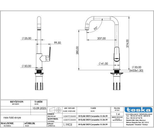 Смеситель Teska Carmela EB6037 хром