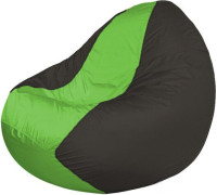 Кресло-мешок Flagman Classic К2.1-129 черный/салатовый