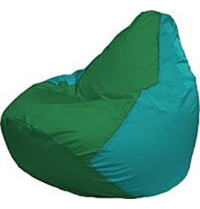 Кресло-мешок Flagman Груша Медиум Г1.1-243 зелёный/бирюзовый