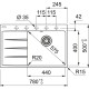Кухонная мойка Franke Centro CNG 611/211-78 TL Fragranite 114.0639.725 белый