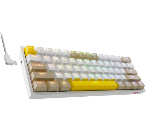 Клавиатура Redragon Fizz Pro белый/бежевый