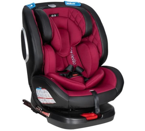 Детское автокресло Farfello Isofix YB102A2 бордовый/экокожа