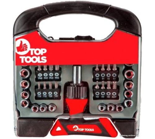 Набор отвертка с битами TopTools 39D200 44 предмета