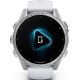 Умные часы Garmin Fenix 8 43мм серебристый, белый ремешок
