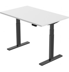 Стол Smartstol Slim 120x80x1.8 черный/белый