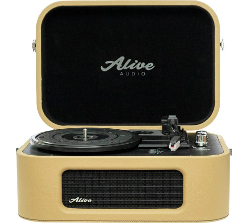 Виниловый проигрыватель Alive Audio Stories бежевый