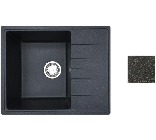 Кухонная мойка БелЭворс Mila L + смеситель W74004-2 + дозатор L405F черный
