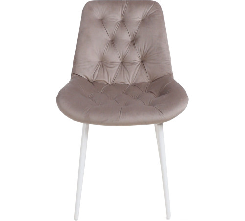 Стул Алвест Av 435 светло-коричневый бархат H-61/белый