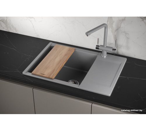 Кухонная мойка Granula ES-7003 алюминиум