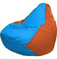Кресло-мешок Flagman Груша Медиум Г1.1-278 голубой/оранжевый