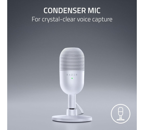 Проводной микрофон Razer Seiren V3 Mini Mercury White