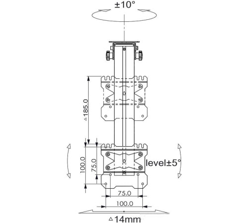 Кронштейн для телевизора Onkron CR1S