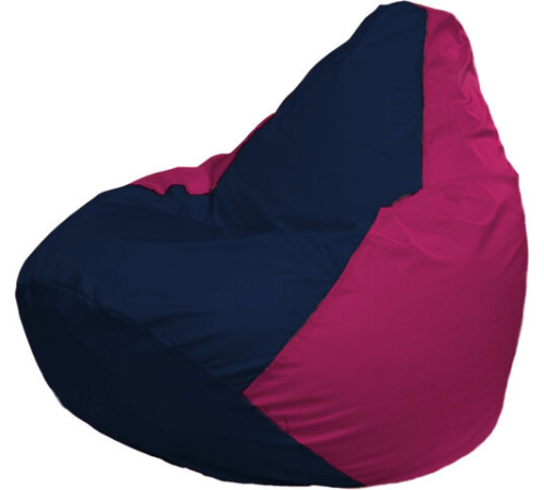 Кресло-мешок Flagman Груша Макси Г2.1-37 фуксия/синий темный