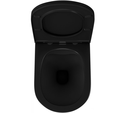 Унитаз подвесной D&K Venice DT1026025 черный, сиденье микролифт