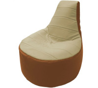 Кресло-мешок Flagman Трон Т1.3-20 светло-бежевый/оранжевый
