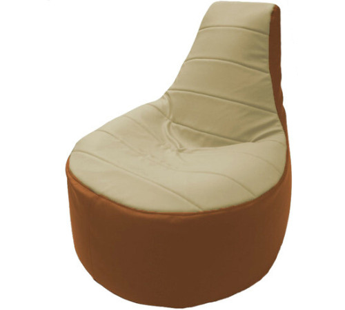Кресло-мешок Flagman Трон Т1.3-20 светло-бежевый/оранжевый