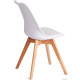 Стул TetChair Tulip дерево/пластик/экокожа белый