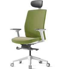 Кресло Bestuhl J2 White Pl с подголовником зеленый