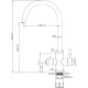 Смеситель Esko Kitchen K04B