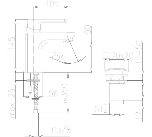 Смеситель Armatura Korund 4002-811-00