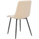 Стул Leset Скай LST00158-11 велюр, бежевый/черный