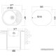 Кухонная мойка Ukinox FAD577.447-T6K 2L с сифоном