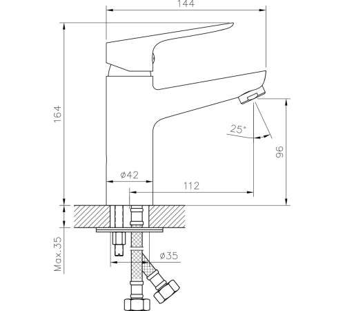 Смеситель Lauter Sun 21СК506С