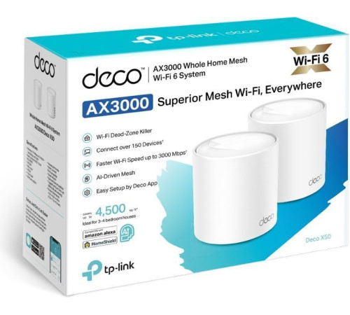 Wi-Fi система TP-Link Deco X50 2 шт