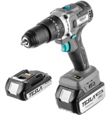 Дрель-шуруповерт Tesla TCD18HD 840374 с 2-мя АКБ, кейс