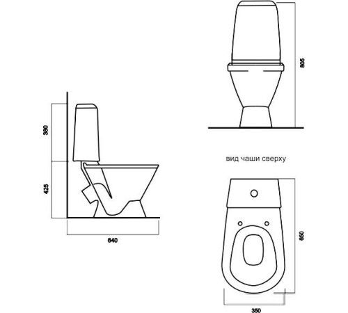Унитаз Sanita Кама Стандарт KMASACC01090211