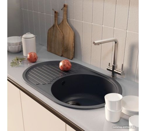 Кухонная мойка Mixline ML-GM16 551933 антрацитовый