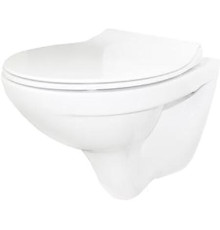 Унитаз подвесной Керамин Санти R сиденье дюропласт с микролифтом Арктик Slim ЖС