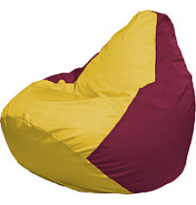 Кресло-мешок Flagman Груша Супер Мега 4XL Г5.1-265 желтый/бордовый