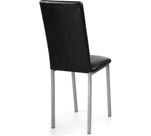 Стул Woodville Bozanak черный крокодил/светлый мусс