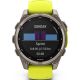 Умные часы Garmin Fenix 8 Solar, Sapphire 47мм титановый серый с желтым ремешком